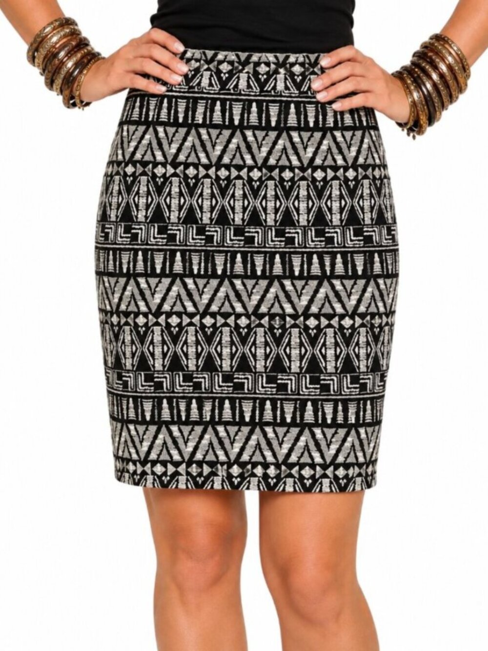 Cynthia Rowley Printed Pencil Skirt